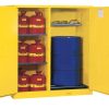 Sure-Grip® EX Davul Makaralı Çift Hizmetli Güvenlik Dolabı, 2 Manuel Kapalı Kapı, Sarı