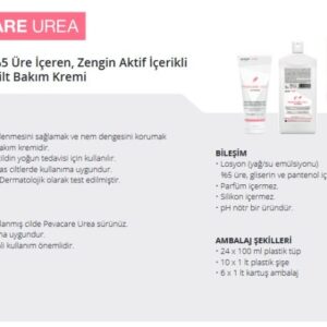 Pevacare Urea – %5 Üre İçeren Yoğun Onarıcı ve Nemlendirici Cilt Bakım Kremi